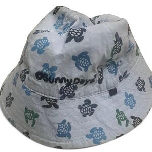 SunnyDayz INFANT Turtle Print Bucket Hat - Blue and Green